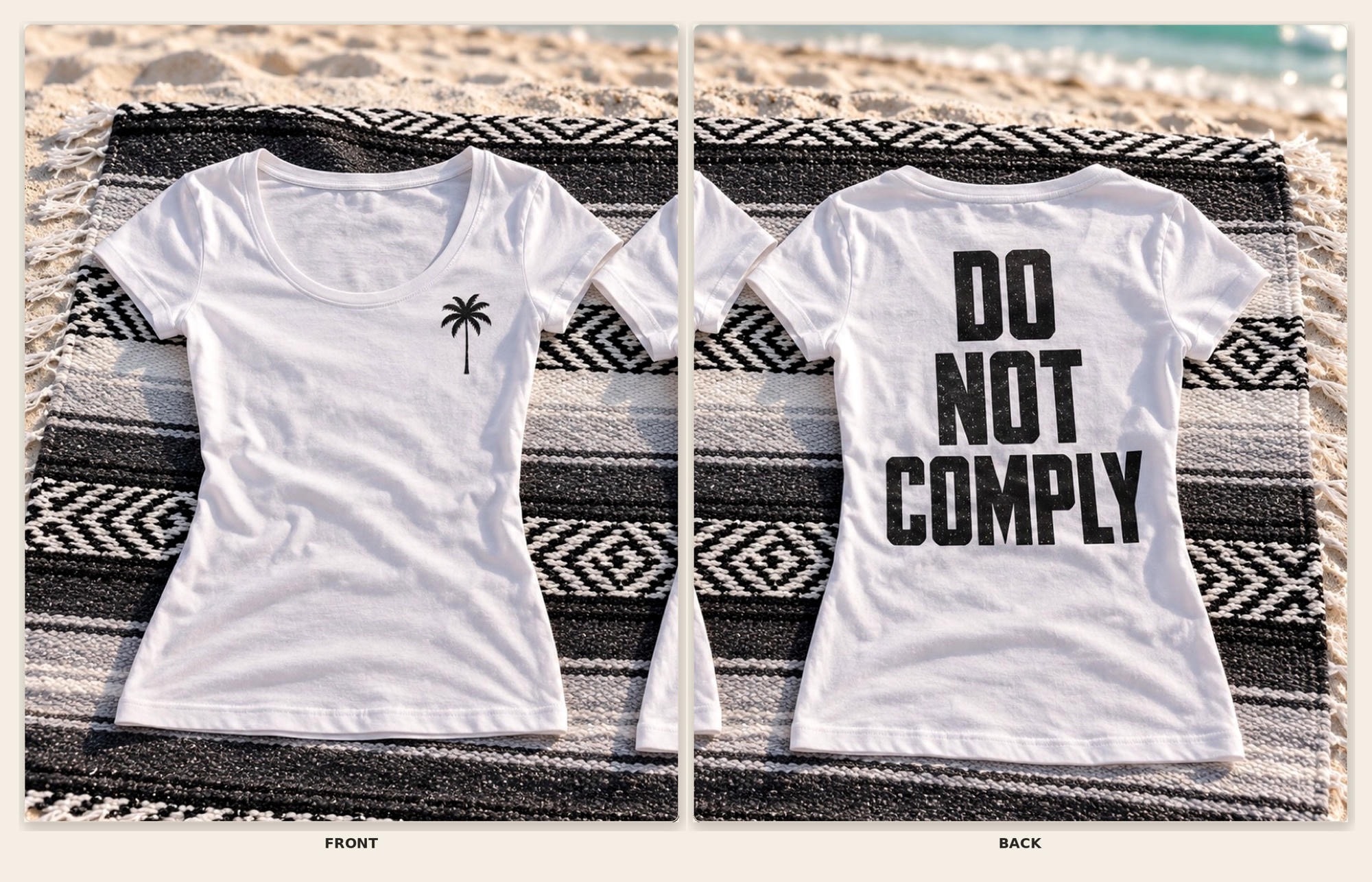 Women's Fitted Tee — White